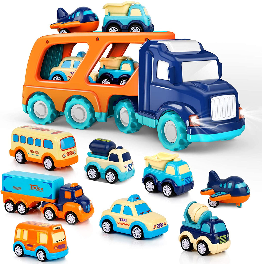 9 Pack Cars Toys for 1 2 3 4 5 Years Old Toddlers Boys and Girls Gift