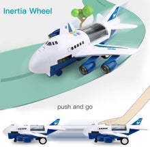 Load image into Gallery viewer, Car Toys Set with Transport Cargo Airplane and Large Play Mat
